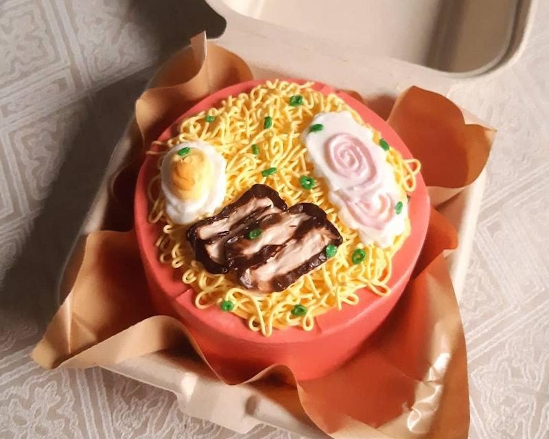 Bento Noodle Cake: Kuliner Kreasi Unik Dalam Bentuk Mini Cake