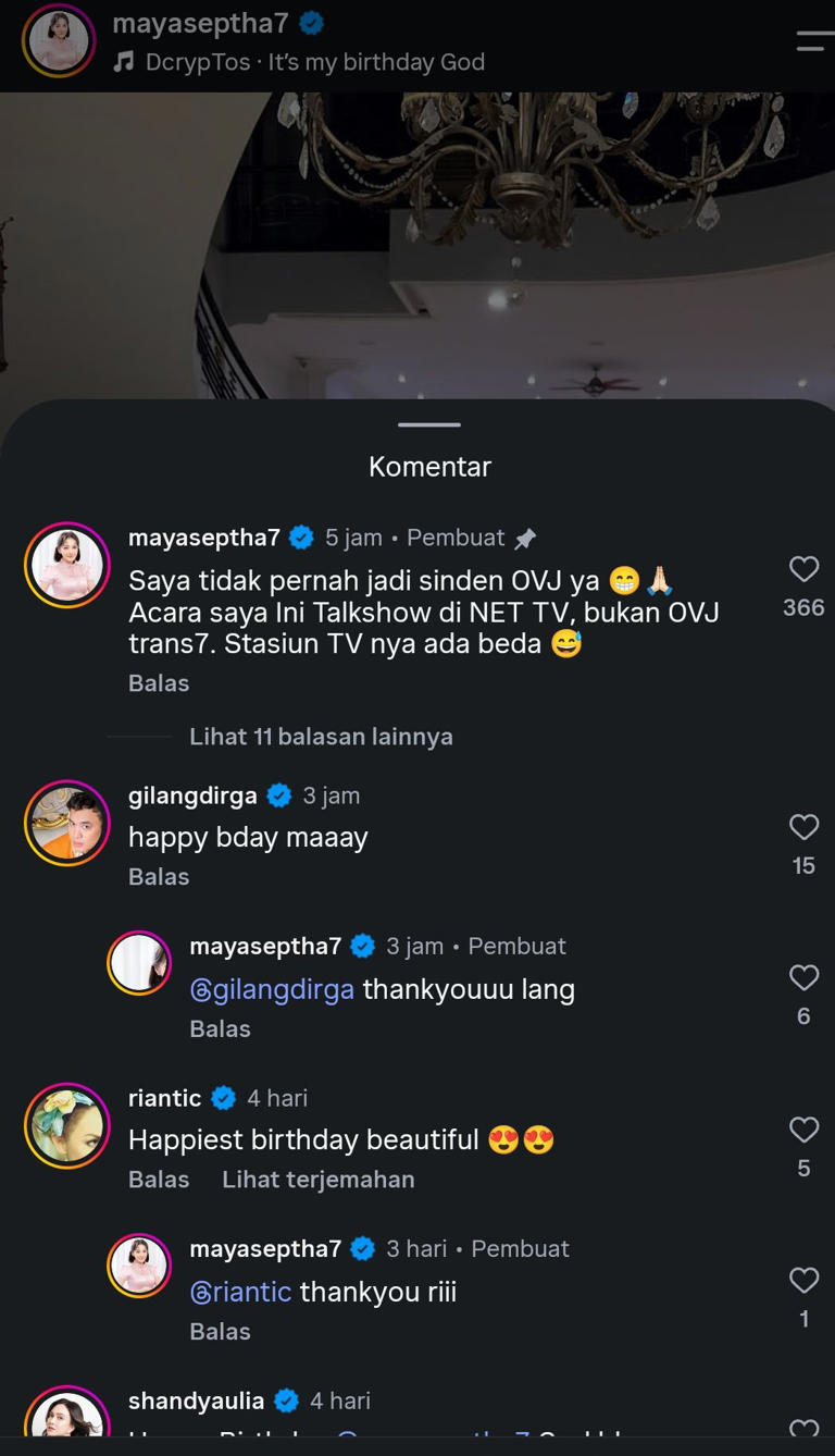 Makin Ramai! Maya Septha Angkat Bicara Terseret Isu Sinden OVJ