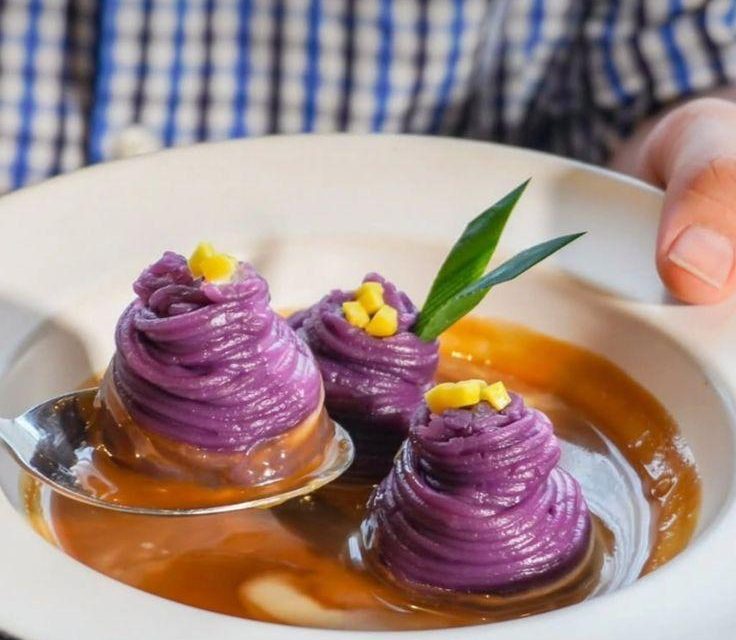 Manis Bikin Nagih! Putu Mayang Ungu Dengan Tekstur Kenyal